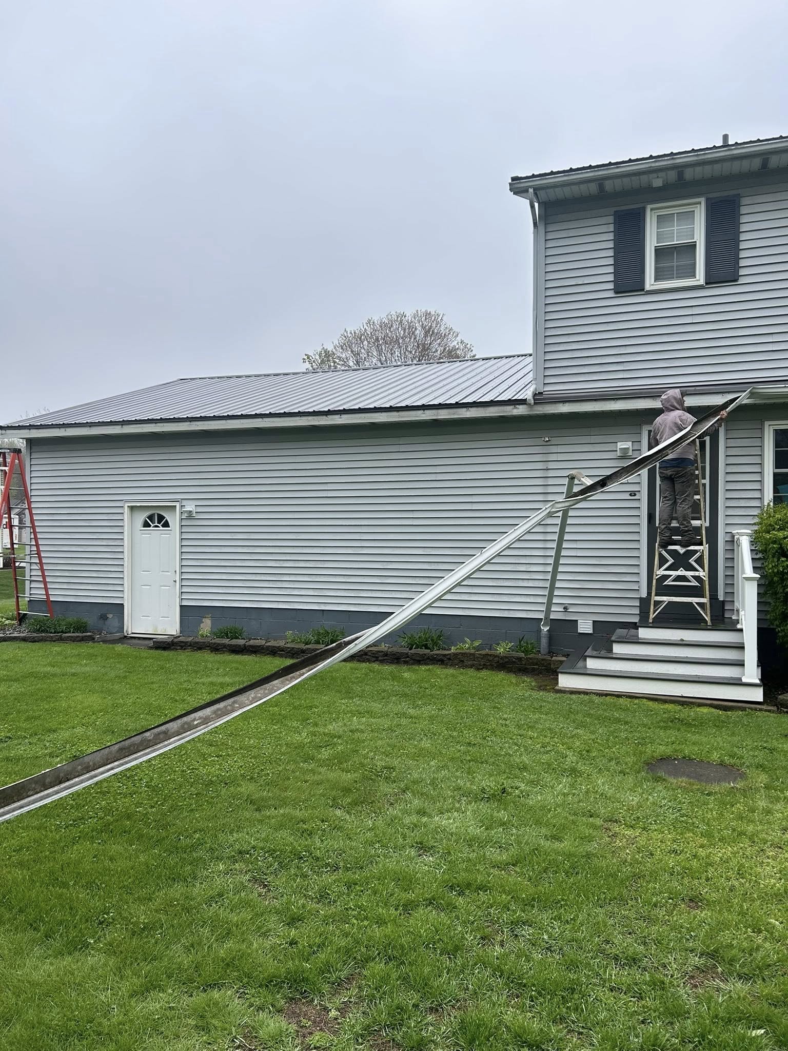 Seamless gutter installation in Andover, Ohio